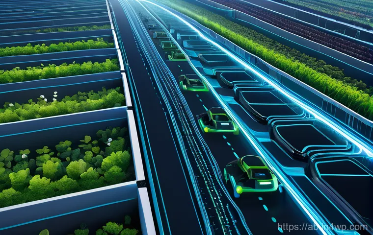 개인 기술 스택의 최적화 전략 - A vibrant, futuristic scene depicting generative AI integrated into various industries. In the foreg...