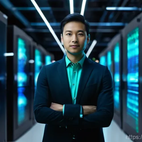 Home 31 업계에서 인정받는 기술 스택 - **Image Prompt 1: The Visionary AI Architect**
A diverse male or female AI expert, in their late...